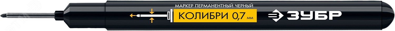 Маркер перманентный для отверстий КОЛИБРИ черный, 0.7-1 мм 06328-2 ЗУБР - превью