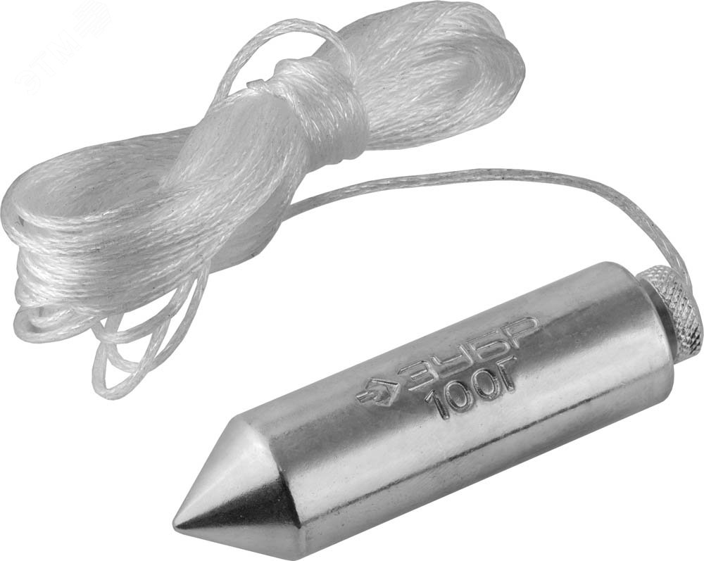 Изображение товара Отвес ''Мастер'' строительный со шнуром, в пластиковом контейнере,100 г (шт)