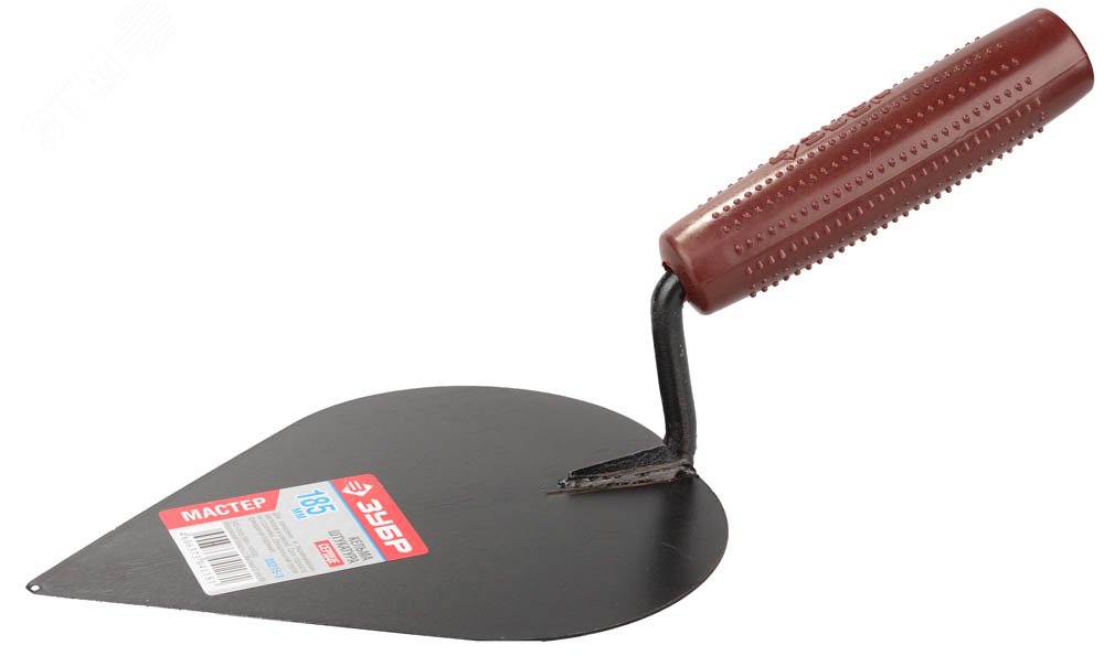 Изображение товара Кельма штукатура Мастер с пластмассовой ручкой 185 мм сталь и пластик