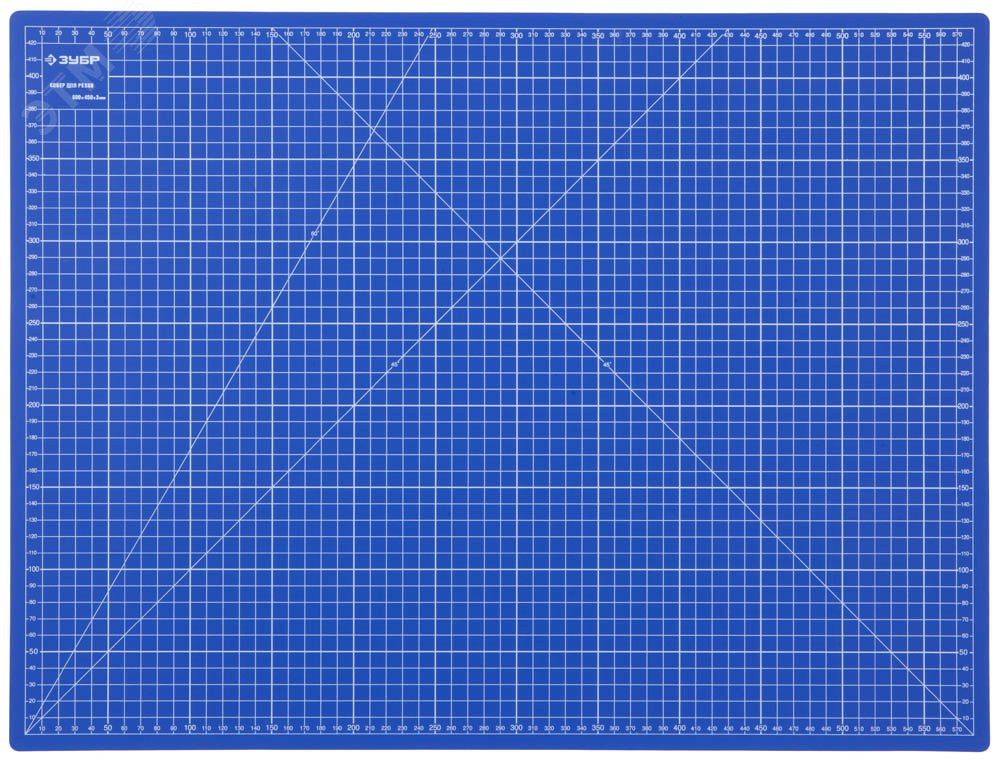 Изображение товара Коврик ЭКСПЕРТ непрорезаемый 3мм синий 600х450 мм