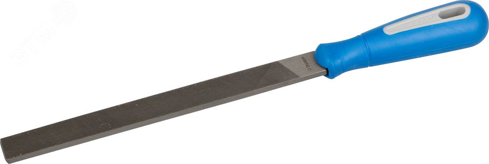 Изображение товара Напильник плоский двухкомпонентная рукоятка 200 мм ЗУБР