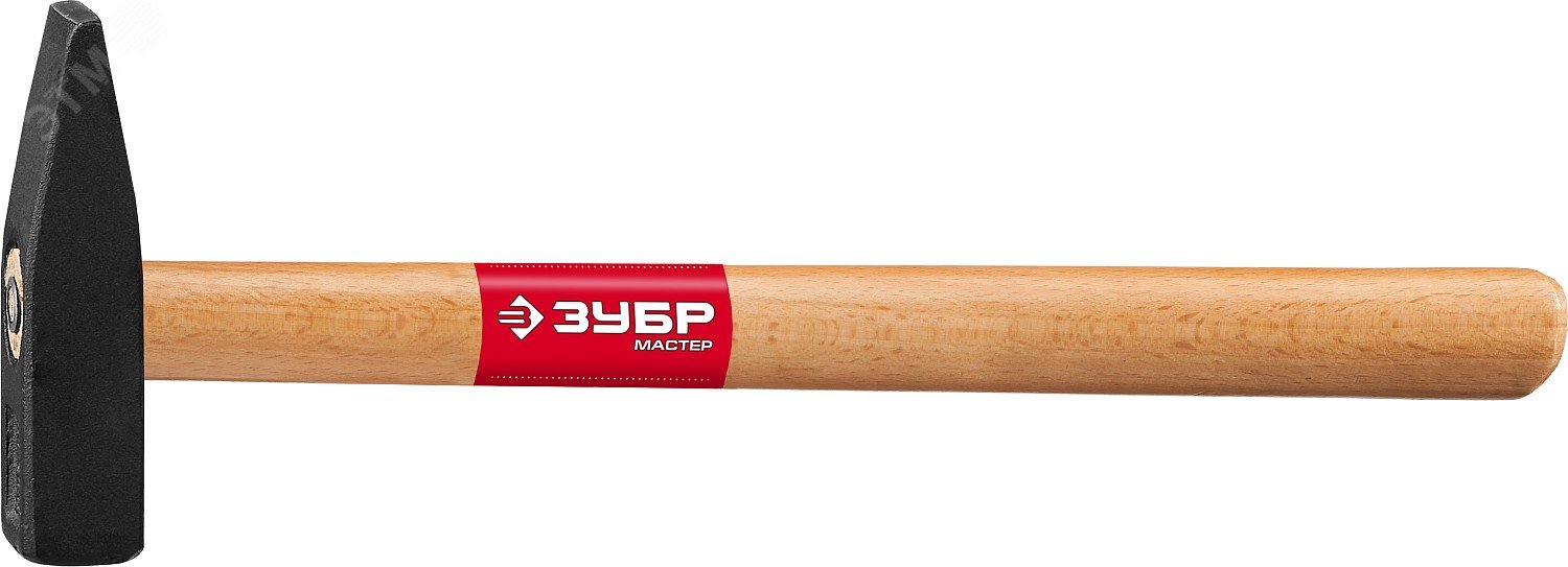 Изображение товара Молоток слесарный с деревянной рукояткой 300 г надежный инструмент ЗУБР