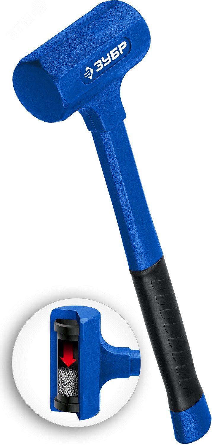 Изображение товара Молоток безинерционный облитый эластомером БМО 680 г 47 мм (шт)