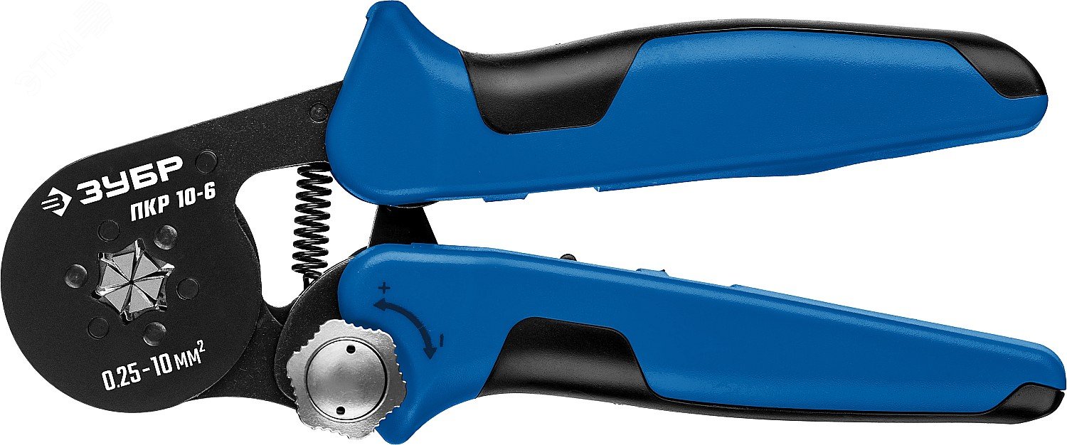 Изображение товара Пресс-клещи ПКР-10-6 для втулочных наконечников 0.25-10 мм.кв Профессиональные