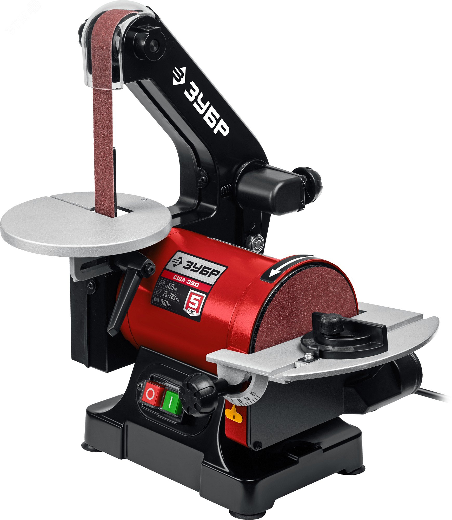 Изображение товара Станок шлифовальный тарельчато-ленточный 350 Вт ЗУБР СШЛ-350