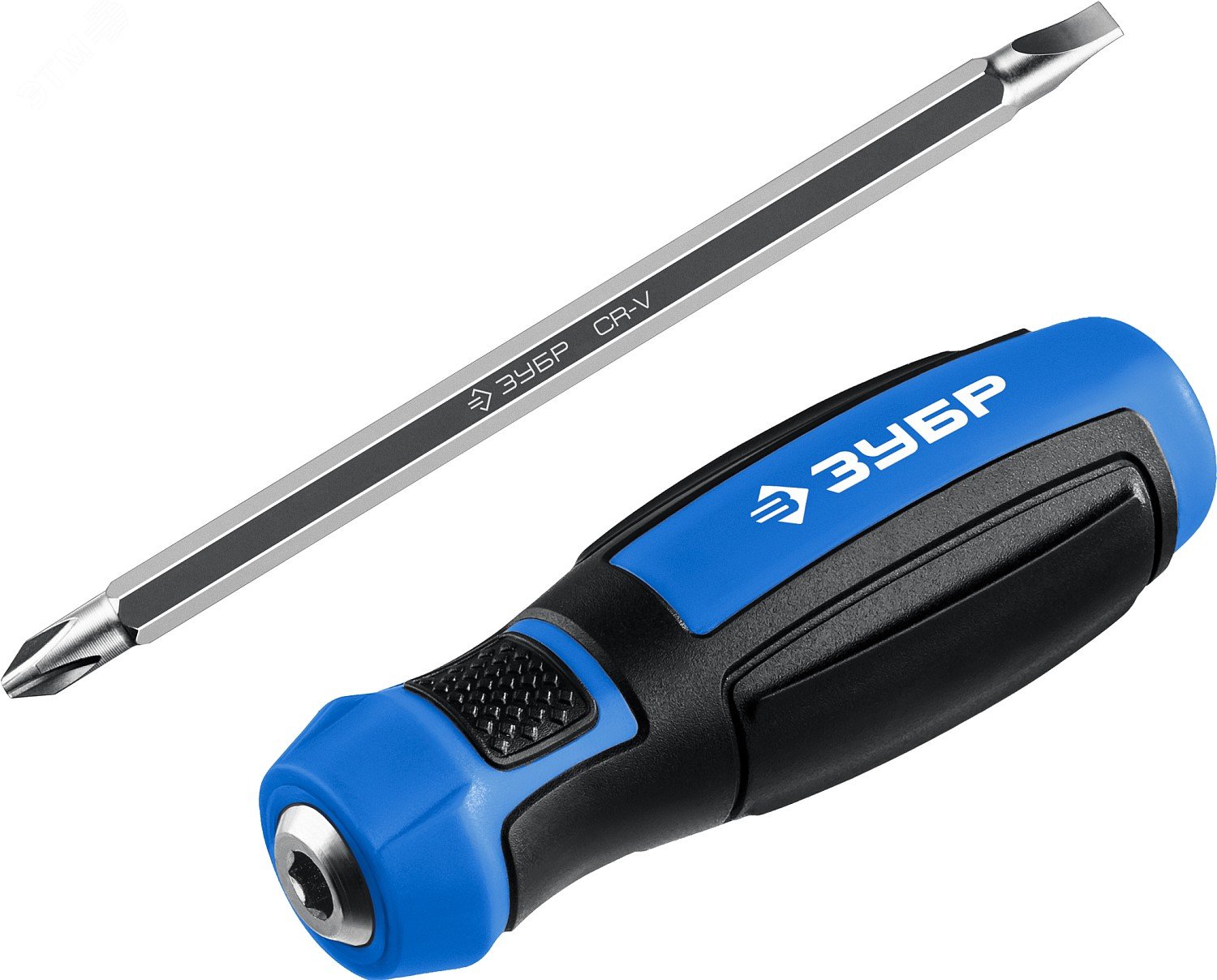 Изображение товара Отвертка переставная Профессионал -П2 SL6/PH2 ЗУБР Хромованадиевая сталь