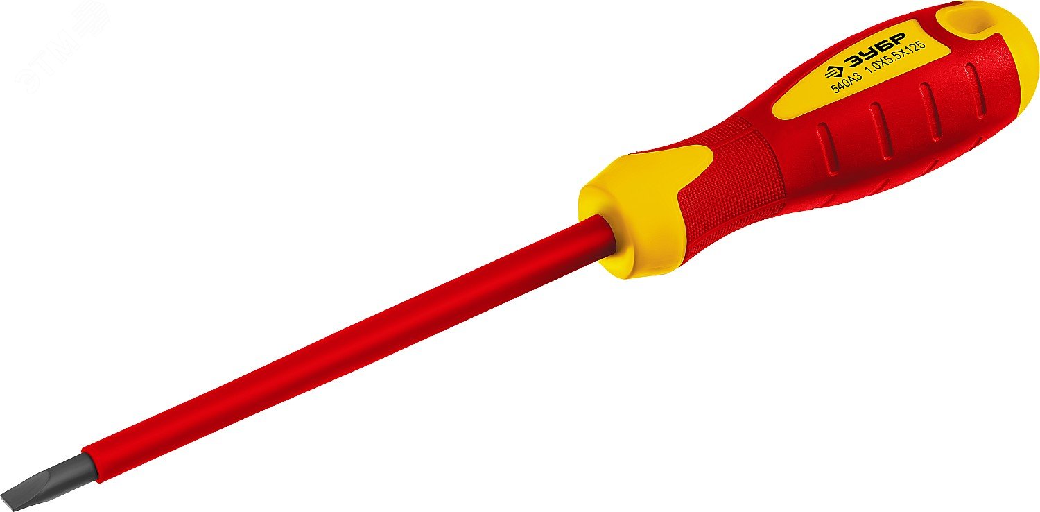Изображение товара Диэлектрическая отвертка Профессионал Электрик SL5.5х125 мм