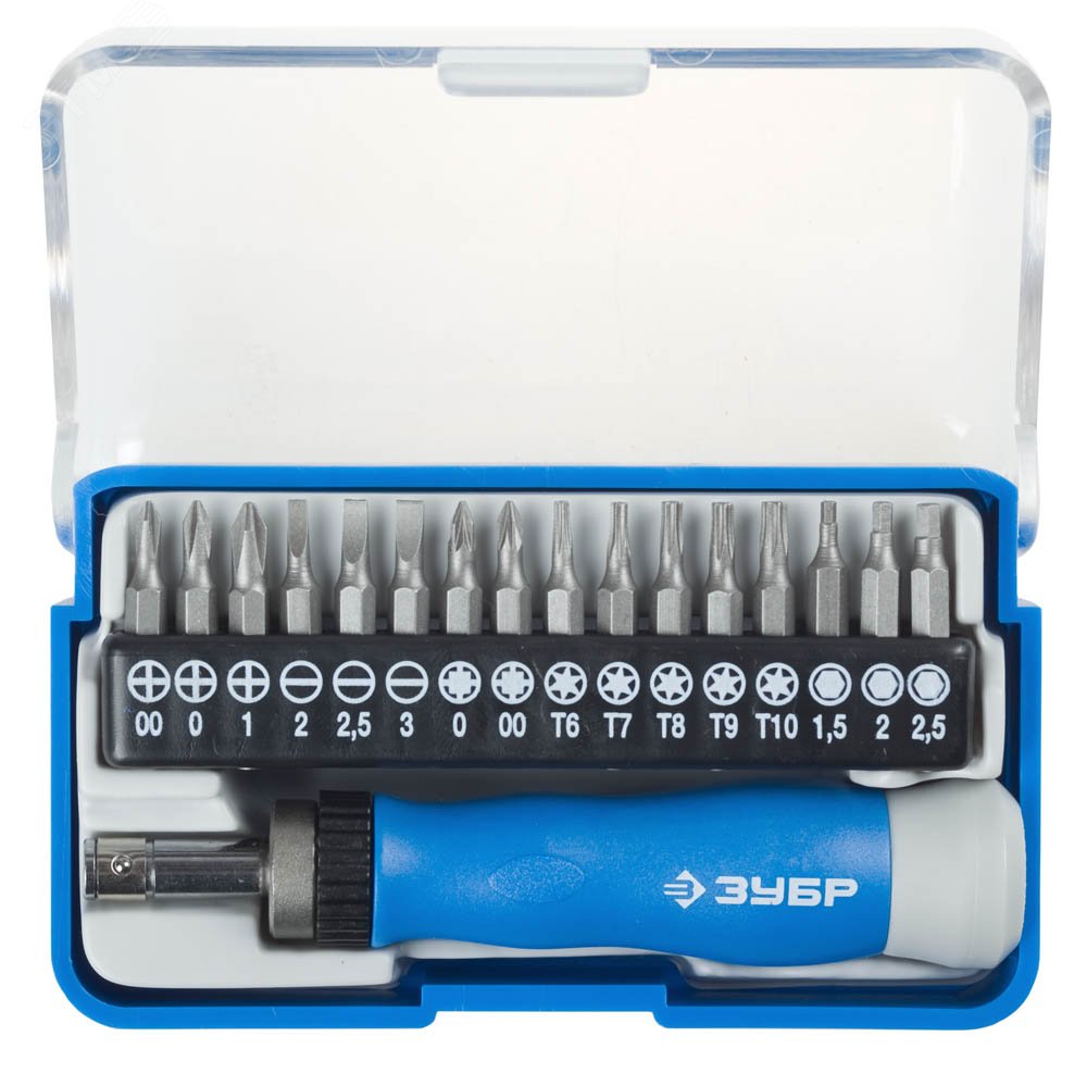 Изображение товара Отвертка Т-17 реверсивная для точных работ 17 предм., (набор)