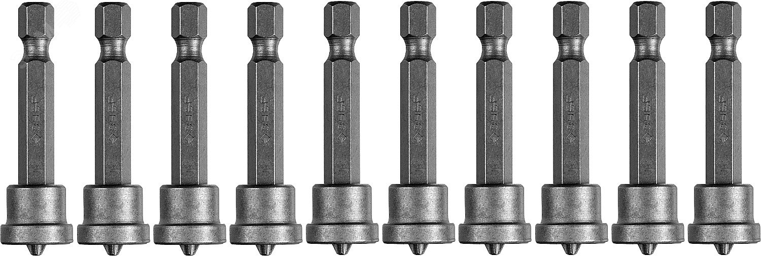 Изображение товара Профессиональные биты Phillips с ограничителем 50 мм Cr-V для монтажа и демонтажа