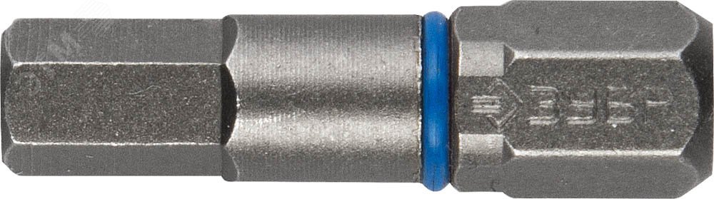 Изображение товара Биты ЗУБР ЭКСПЕРТ торсионные кованые, хромомолибден, HEX5, 25мм, 2шт