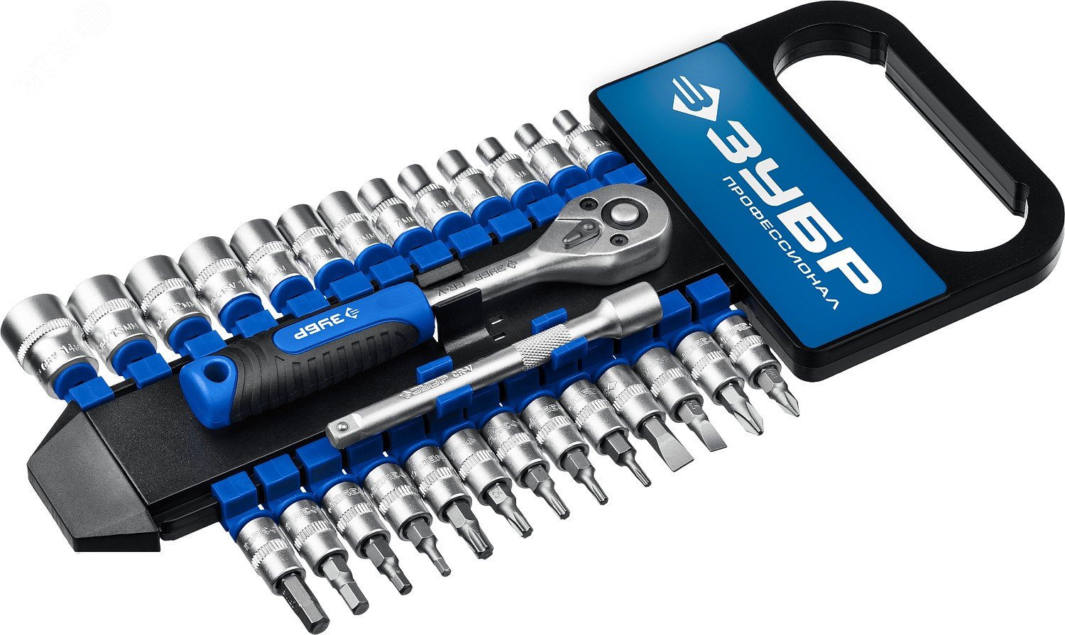 Изображение товара Набор торцовых головок Профессионал ТМ-28 28 предметов 1/4'' (шт)