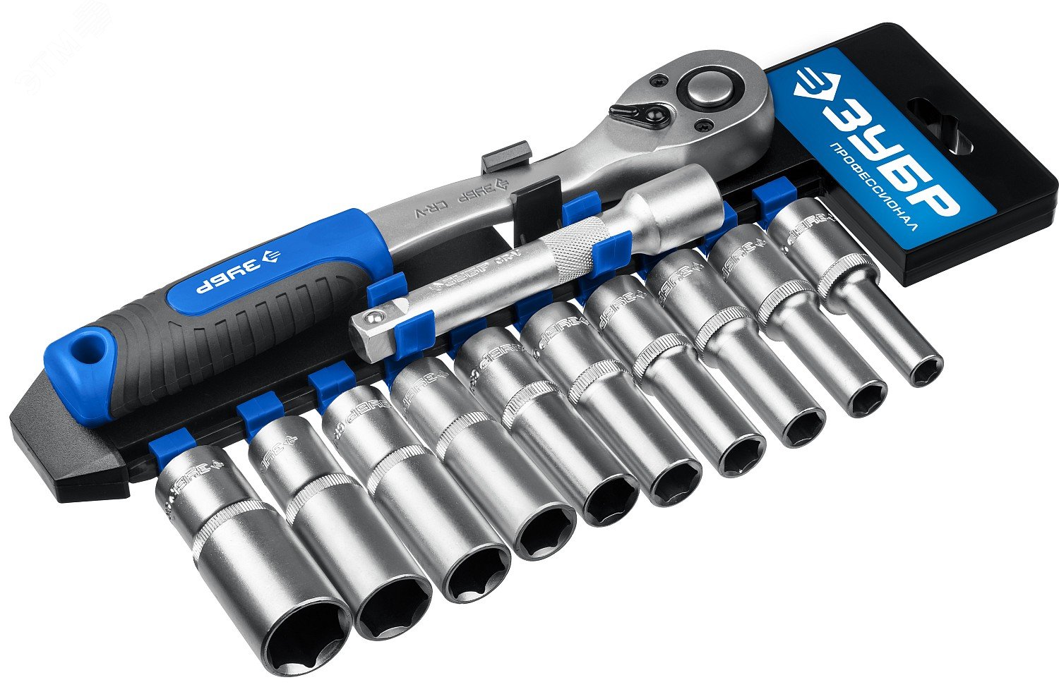 Изображение товара Набор торцовых головок Профессионал ТБ-12У 12 предметов (1/2'') (шт)