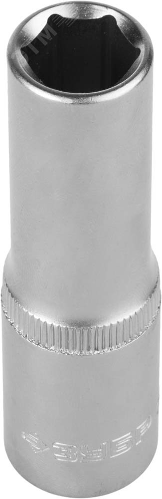Изображение товара Головка торцевая 1/2 удлиненная Cr-V FLANK 12 мм ЗУБР