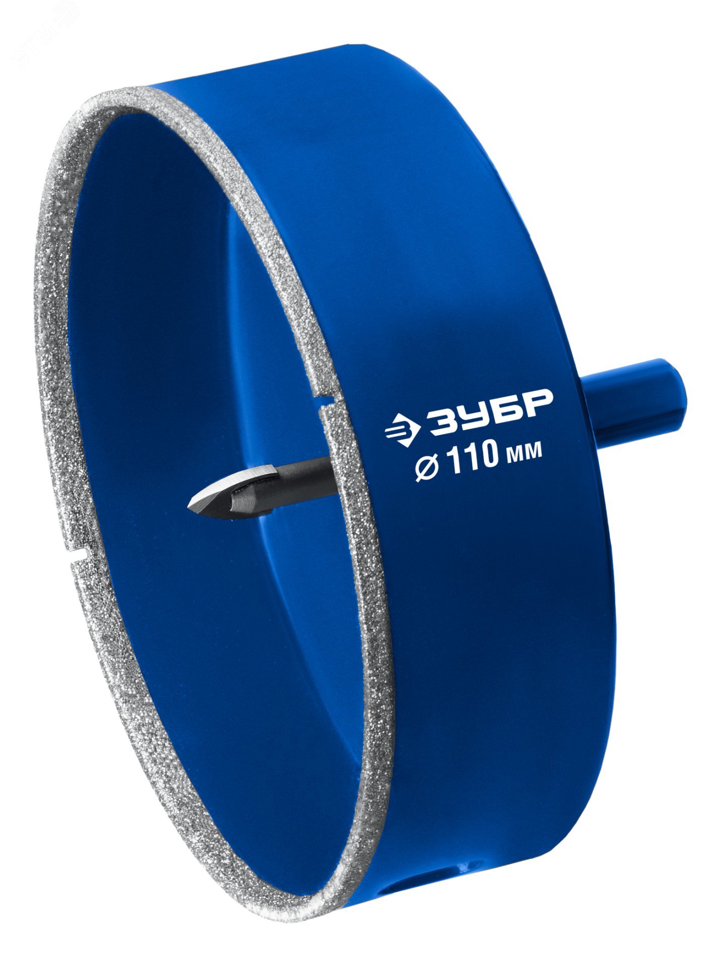 Изображение товара Алмазная коронка, АГК d 110 мм, центровочное сверло, трехгранный хвост, Р60, Профессионал (шт)