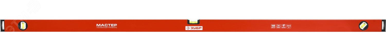 Изображение товара Усиленный уровень 1500 мм с магнитной поверхностью и тремя глазками