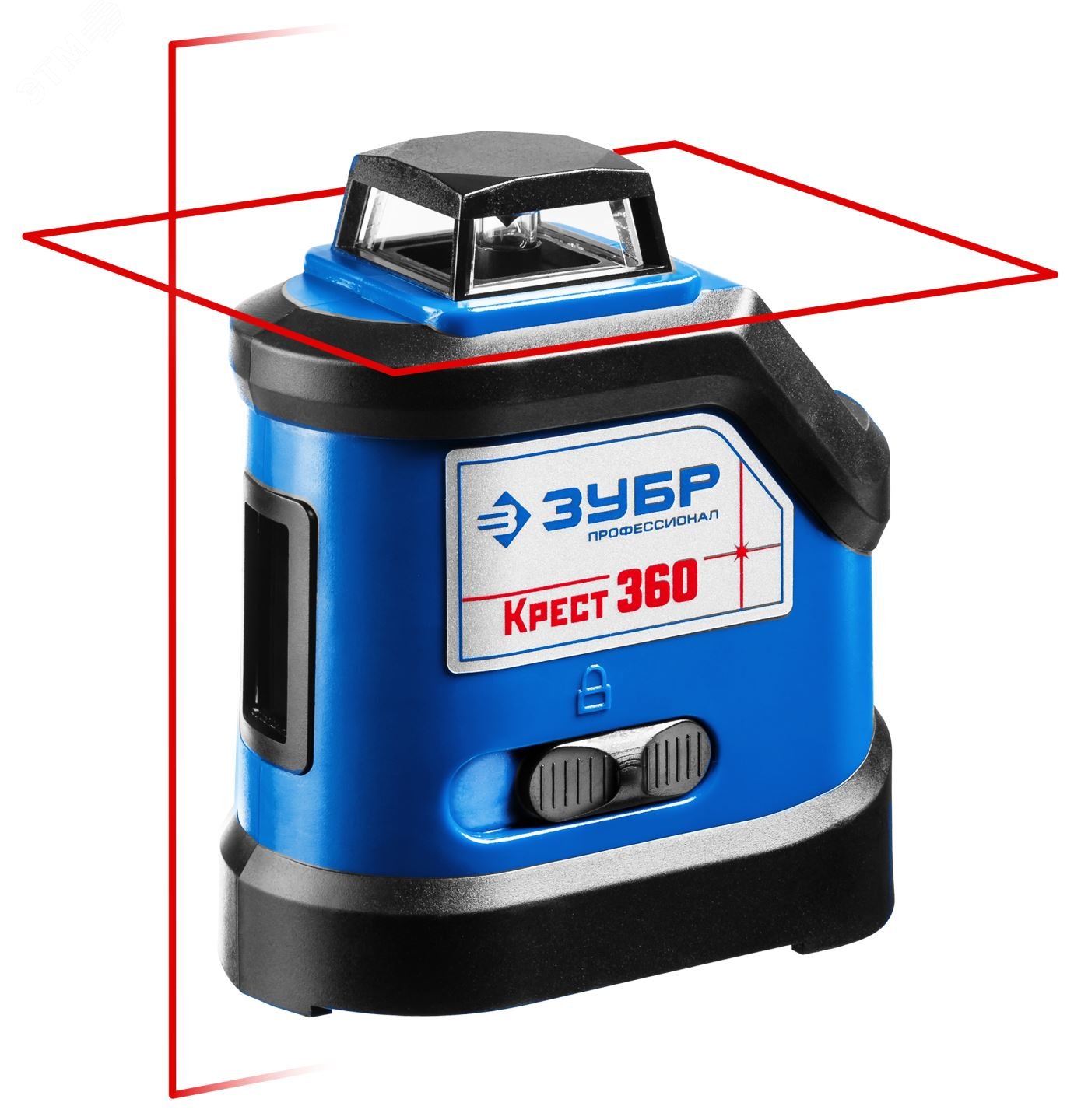 Изображение товара Нивелир лазерный 360град. 20м/70м точн. +/-0,3 мм/м Крест набор