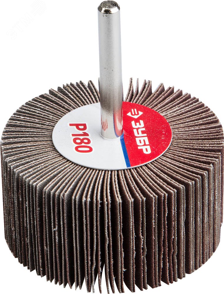 Изображение товара Круг шлифовальный лепестковый d 60X30 мм P180 на шпильке d 6 мм