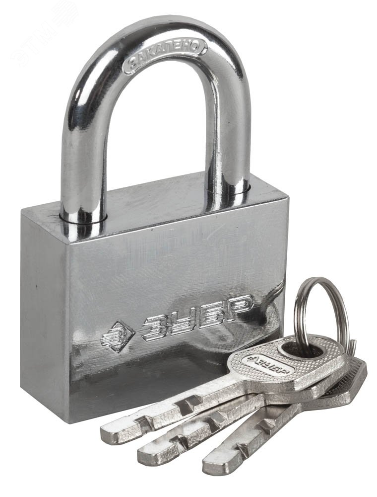 Изображение товара Замок Мастер навесной стальной корпус закаленная дужка 60мм