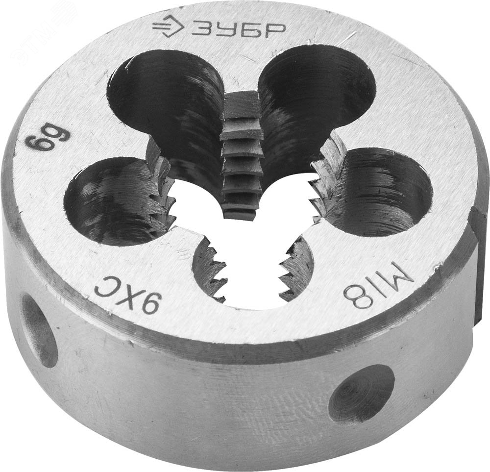 Изображение товара Плашка М18x2.5мм из стали 9ХС ручная для резьбонарезки