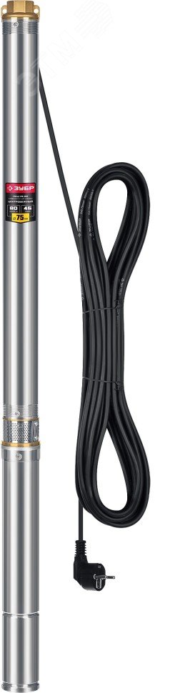 Изображение товара Насос скважинный центробежный НСЦ-100-135 ЗУБР 1800 Вт 135 м