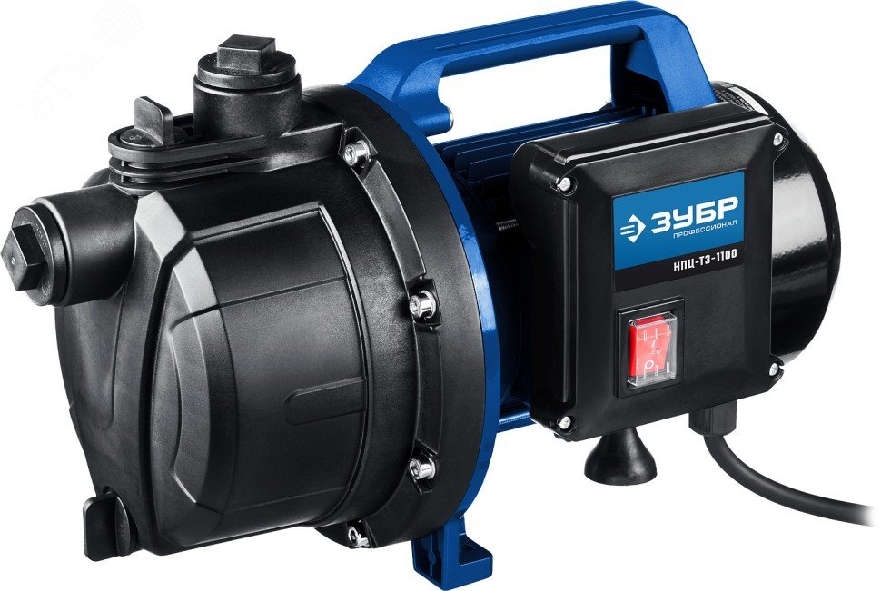 Изображение товара Насос центробежный поверхностный ЗУБР НПЦ-Т3-1100 1100 Вт для сада и бытовых нужд