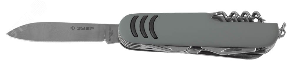 Нож ''Мастер'' складной многофункциональный, ''12 в 1'', обрезиненная рукоятка 47780 ЗУБР - превью 2