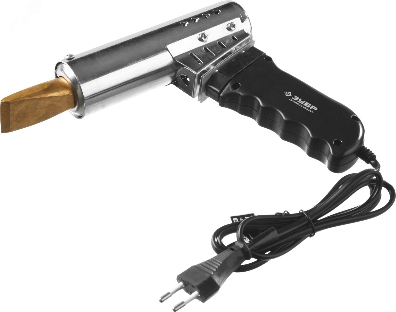 Электропаяльник  500Вт с пластиковой пистолетной рукояткой, клин, Ceramic PRO 55302-500 ЗУБР - превью