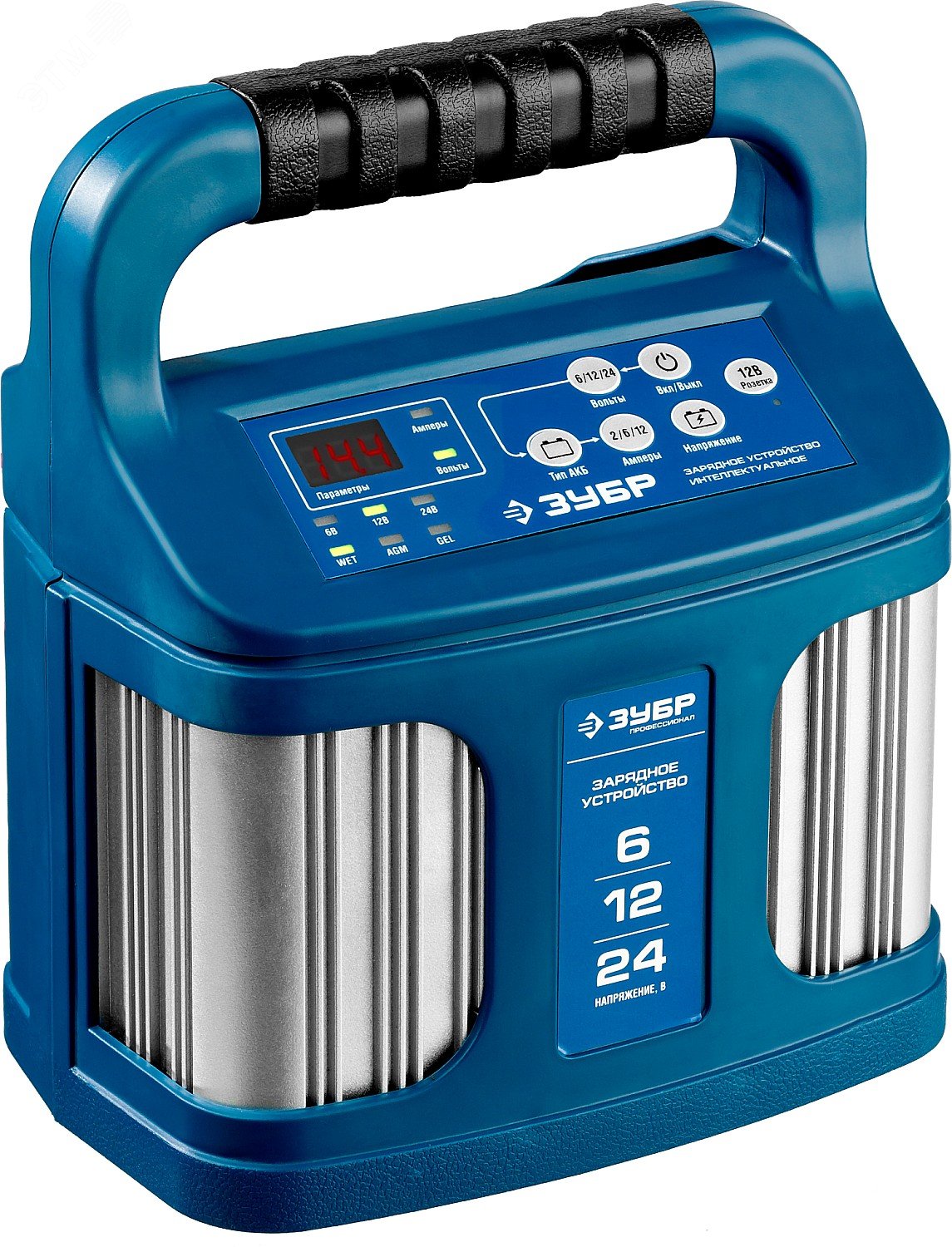 Изображение товара Устройство универсальное зарядное 6/12/24 В, 2-12А, розетка 12В, УЗУ-240 (шт)