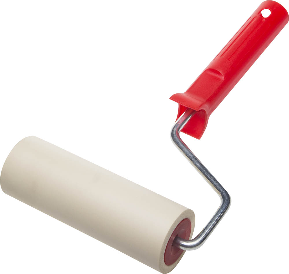 Валик прижимной ''ЭКСПЕРТ'' в сборе, резиновый, бюгель 8мм, 48x140мм