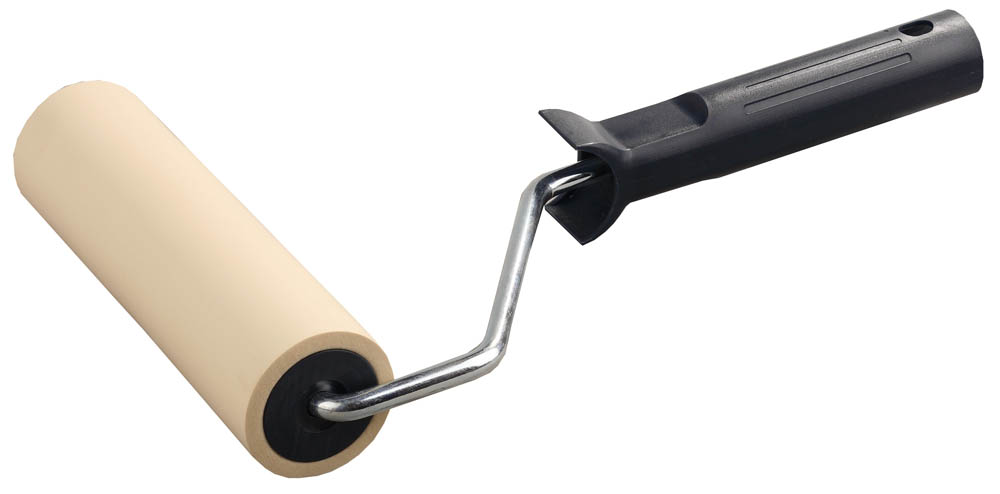 Валик прижимной ''ЭКСПЕРТ'' в сборе, резиновый, бюгель 8мм, 46x180мм