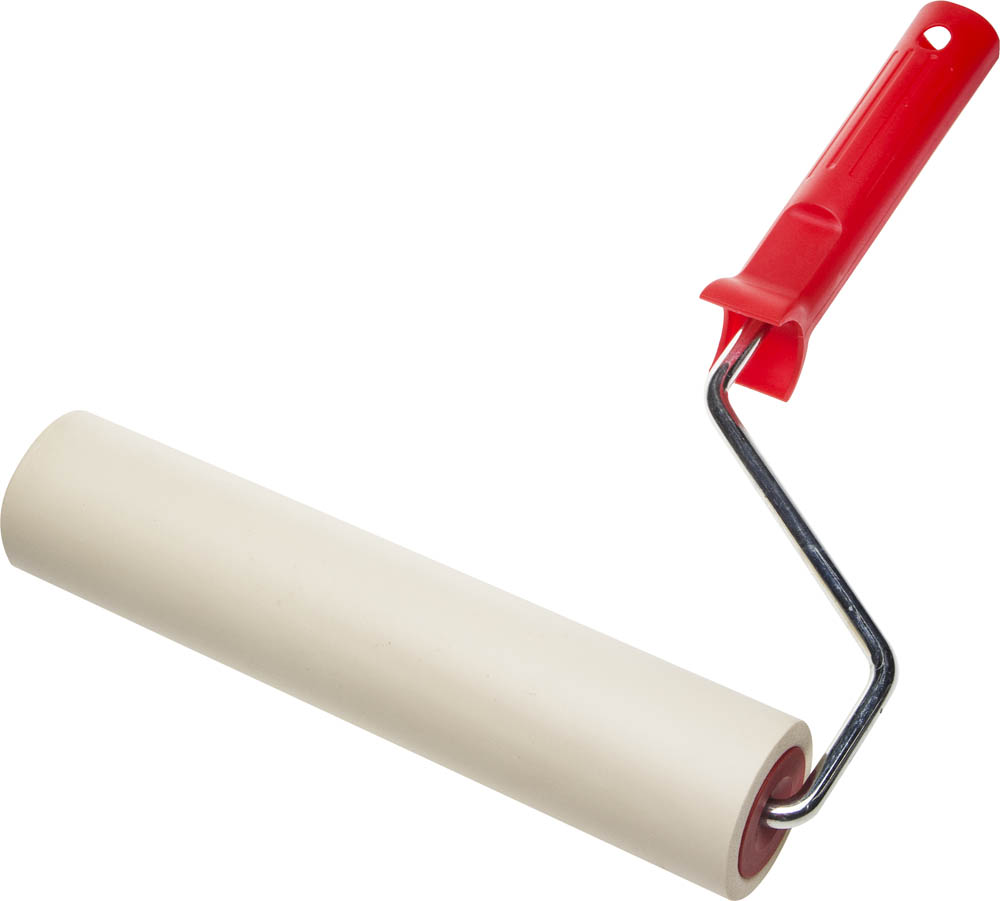 Валик прижимной ''ЭКСПЕРТ'' в сборе, резиновый, бюгель 8мм, 46x240мм