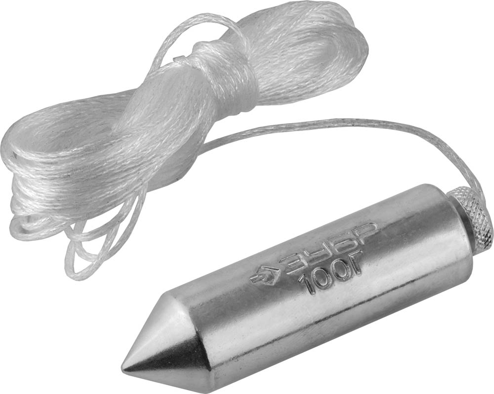 Отвес ''Мастер'' строительный со шнуром, в пластиковом контейнере,100 г