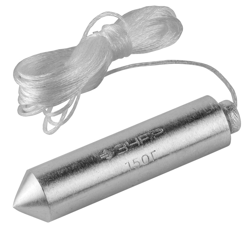 Отвес ''Мастер'' строительный со шнуром, в пластиковом контейнере, 200 г