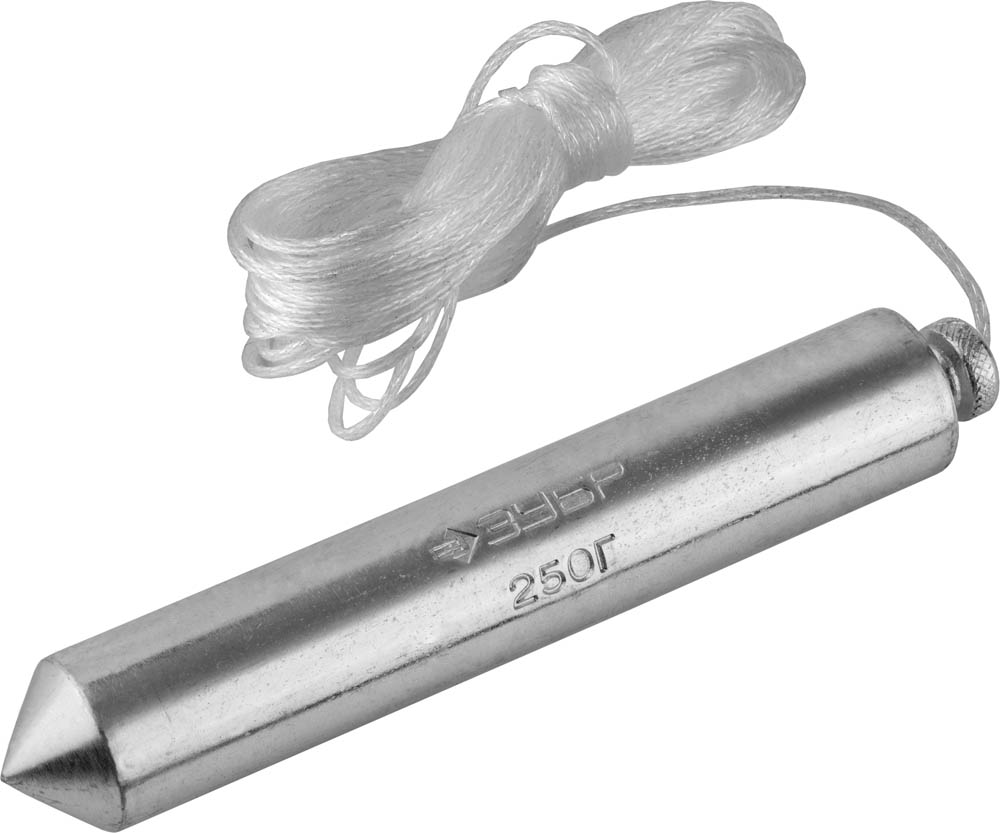 Отвес ''Мастер'' строительный со шнуром, в пластиковом контейнере, 250 г