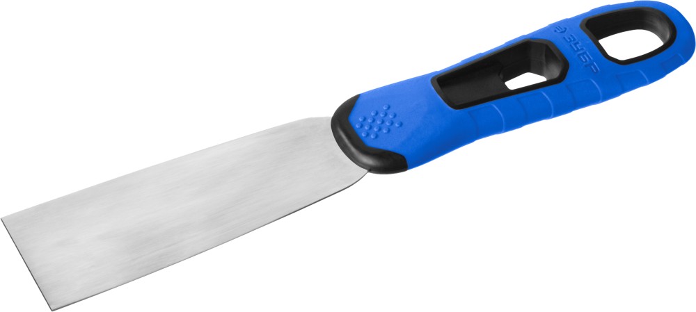 Шпатель ''Профессионал'' профилированное нержавеющее полотно, 2к ручка, 40мм