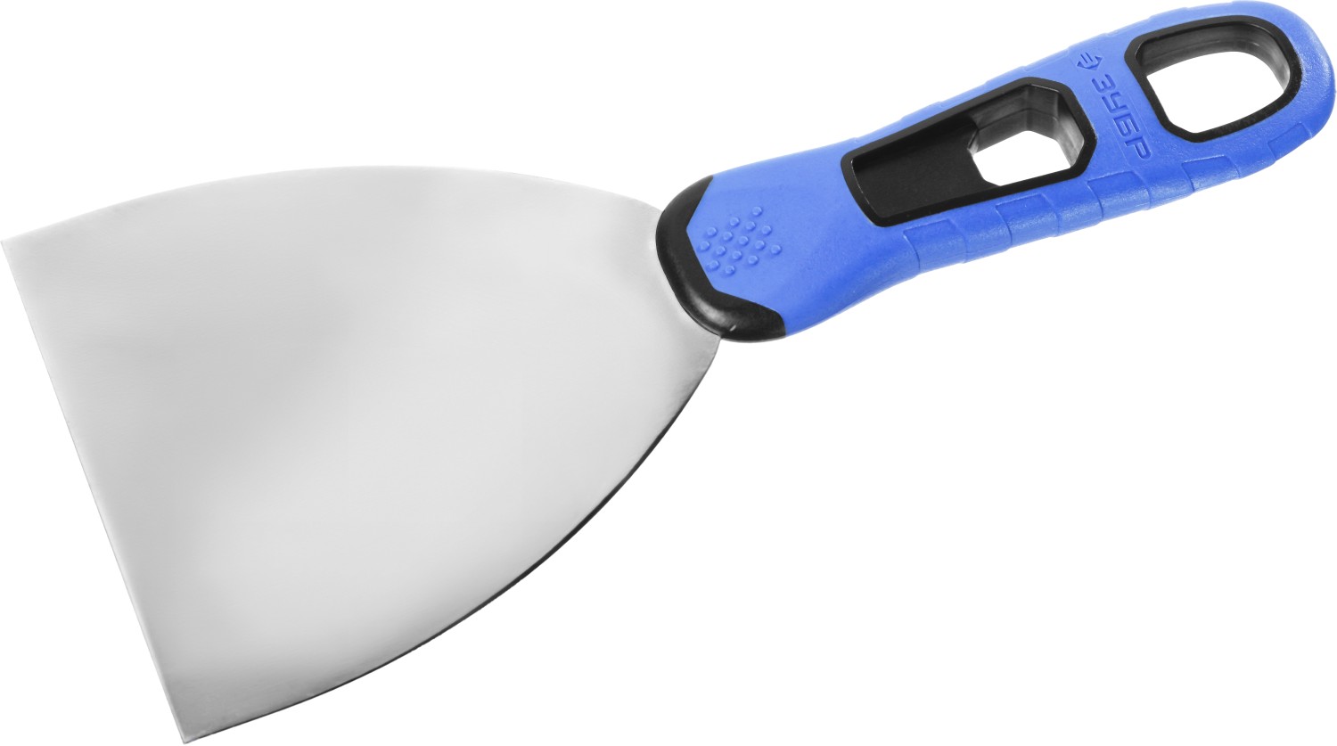 Шпатель ''Профессионал'' профилированное нержавеющее полотно, 2к ручка, 100мм