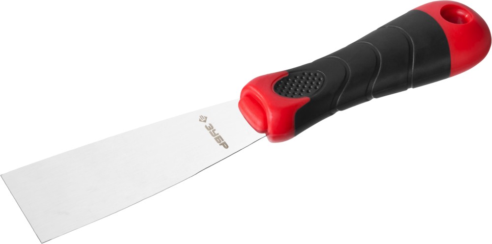 Шпатель ''Мастер'', профилированное нержавеющее полотно, 2к ручка, 40мм