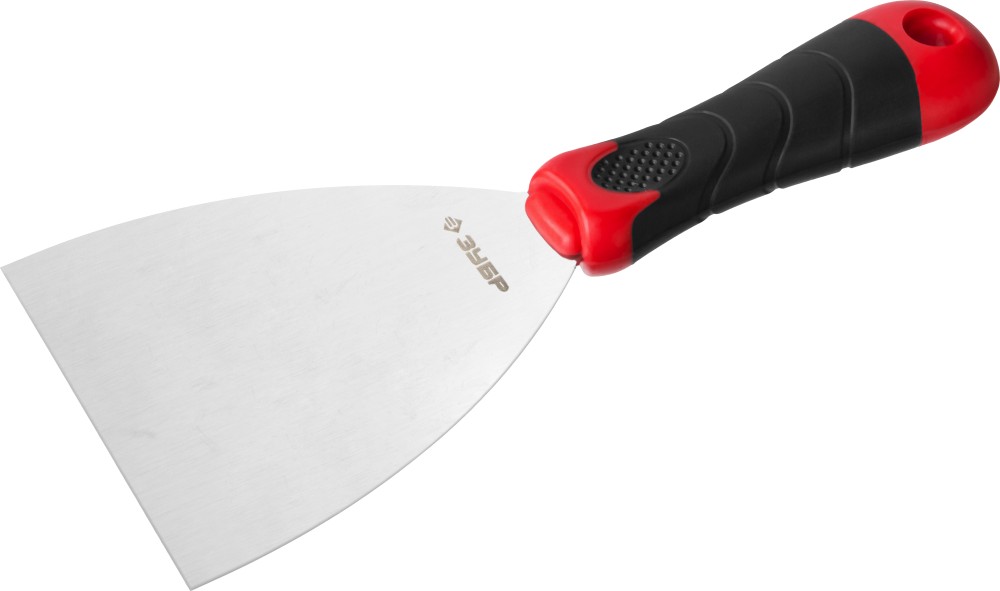 Шпатель ''Мастер'', профилированное нержавеющее полотно, 2к ручка, 100мм