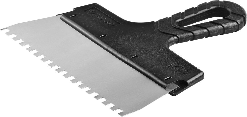 Шпатель ''Мастер'' ФАСАДНЫЙ, нержавеющее полотно, 200мм, зуб 6х6мм