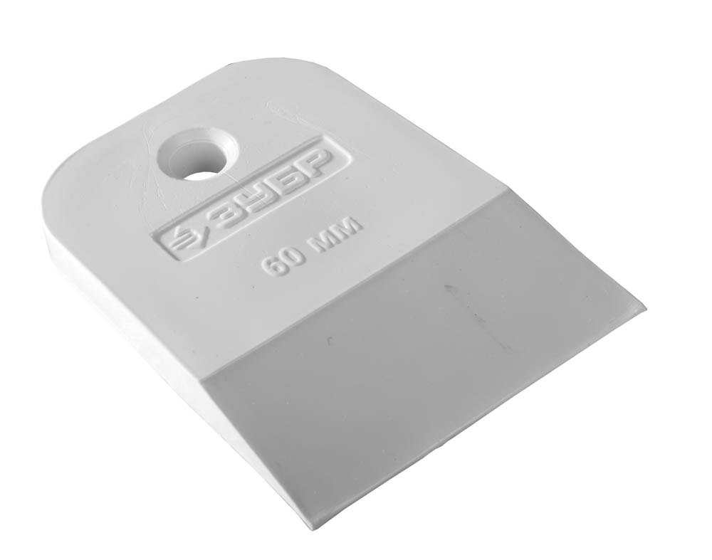 Шпатель ''Мастер'' резиновый, белый, 1шт, 60мм