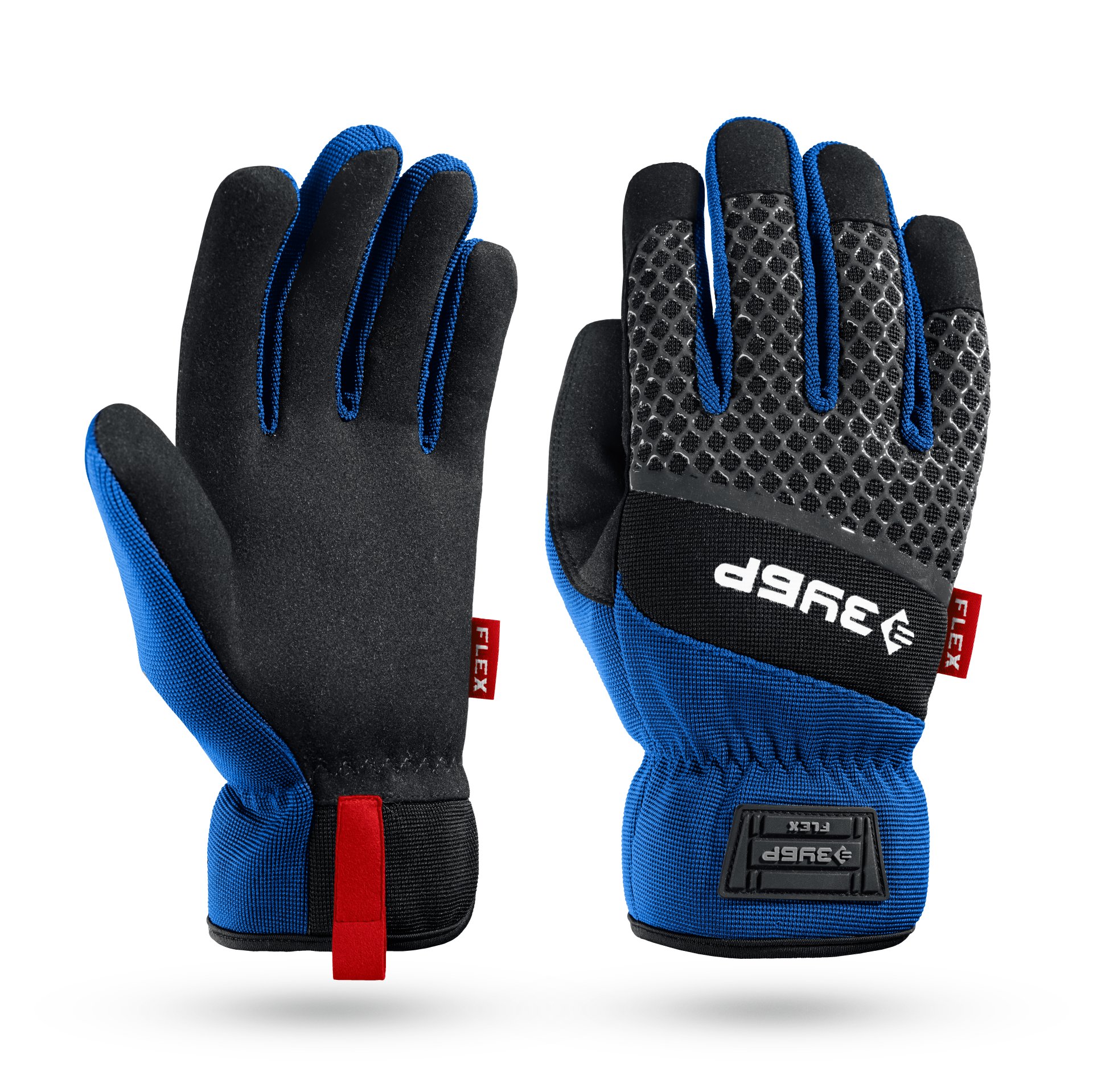 Перчатки профессиональные комбинированные, работа с сенсорными экранами, Профессионал синие р.XL 10 FLEX