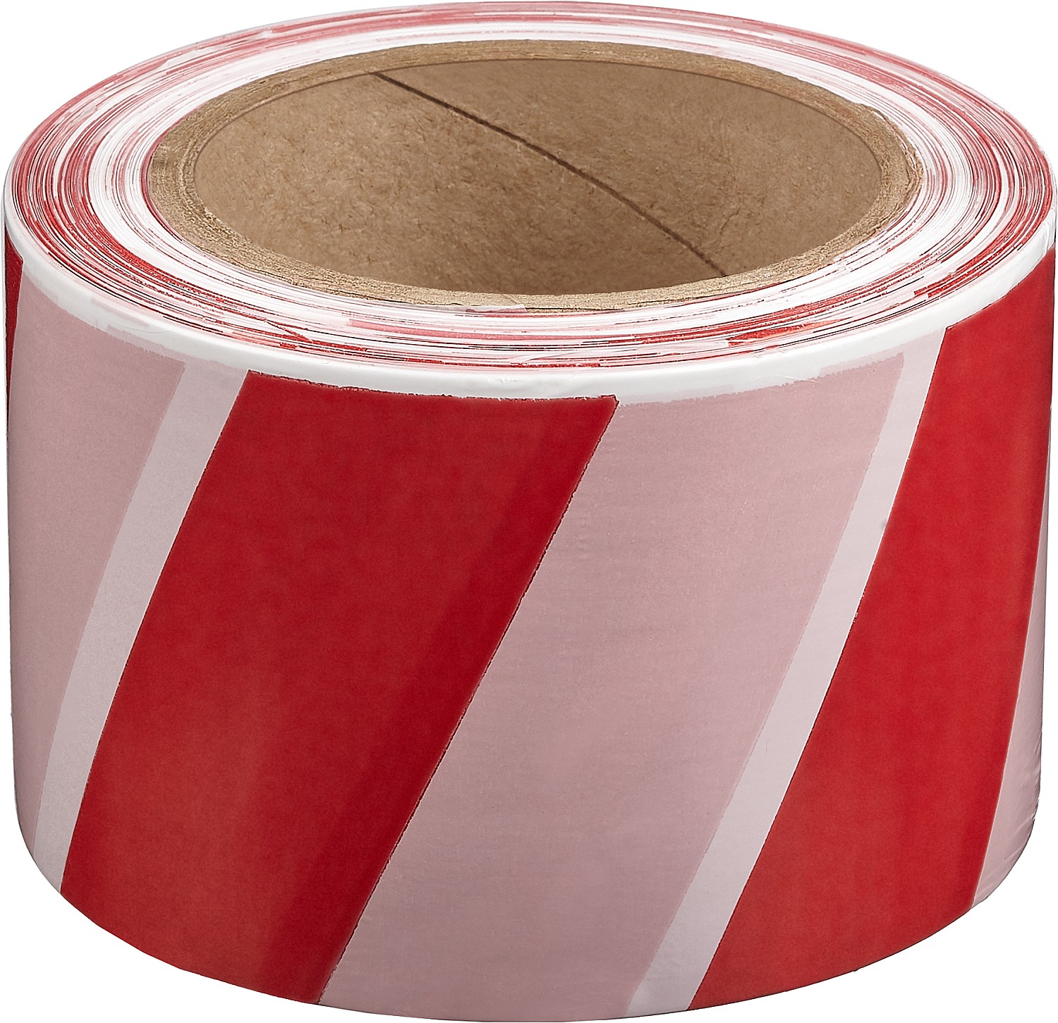 Лента сигнальная, цвет красно-белый, 75мм х 200м, Мастер