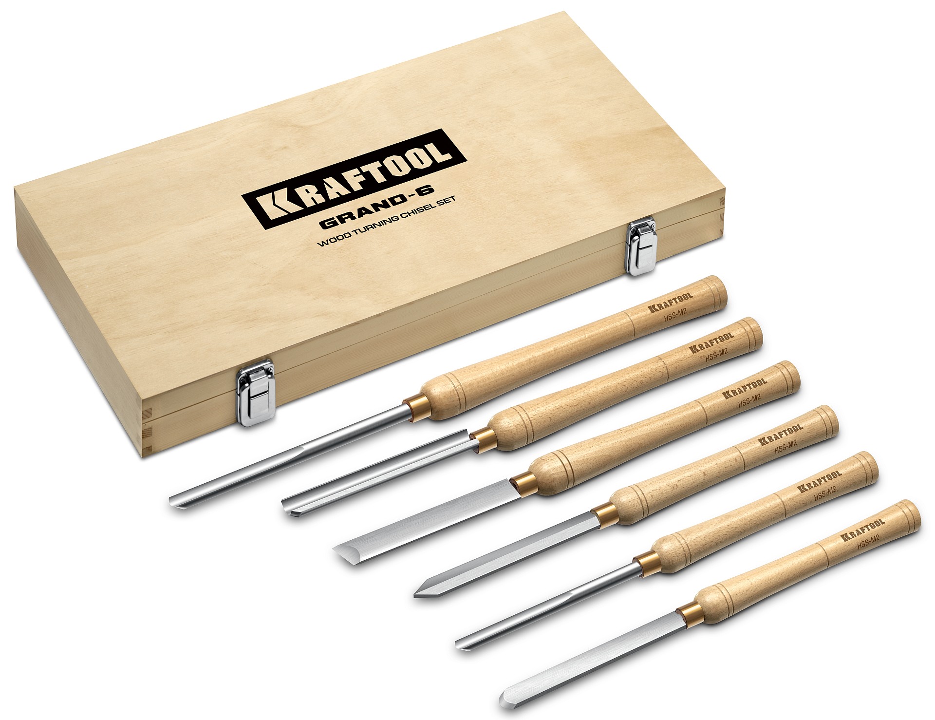 Набор токарных резцов по дереву Grand-6 6 предметов