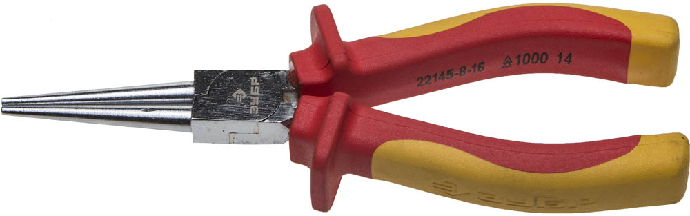 Круглогубцы ''ПРОФИЭЛЕКТРИК'', диэлектрические, двухкомпонентная маслобензостойкая рукоятка, до ~1000В, 160мм, Профессионал
