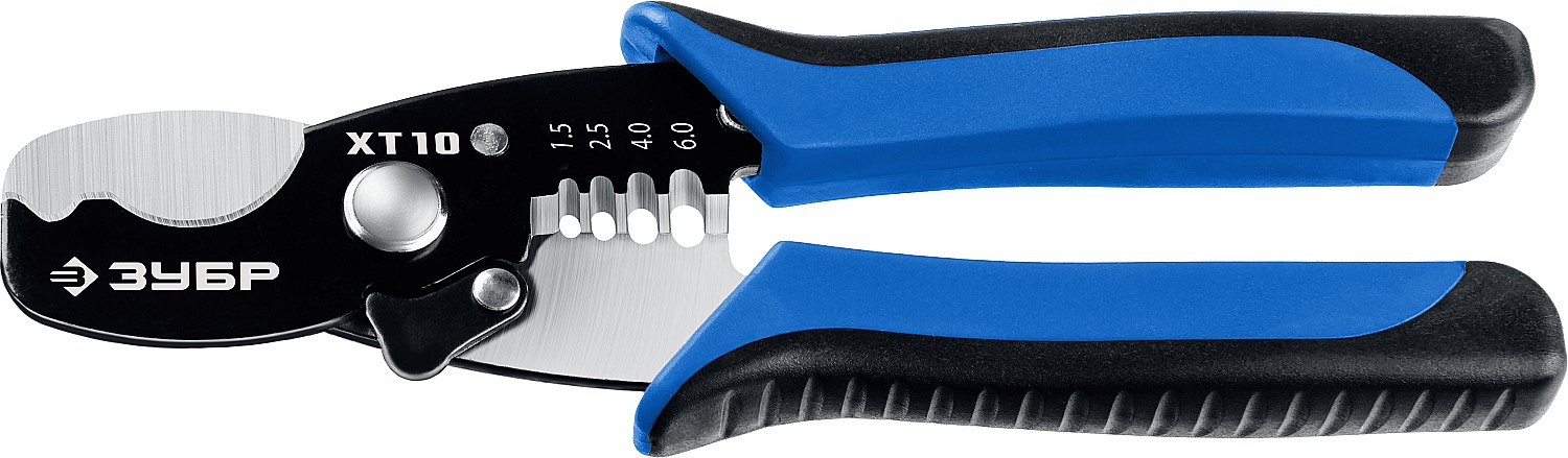 Кабелерез Профессионал XT-10 2 в 1: резка - 10 мм, зачистка 1.5 – 6