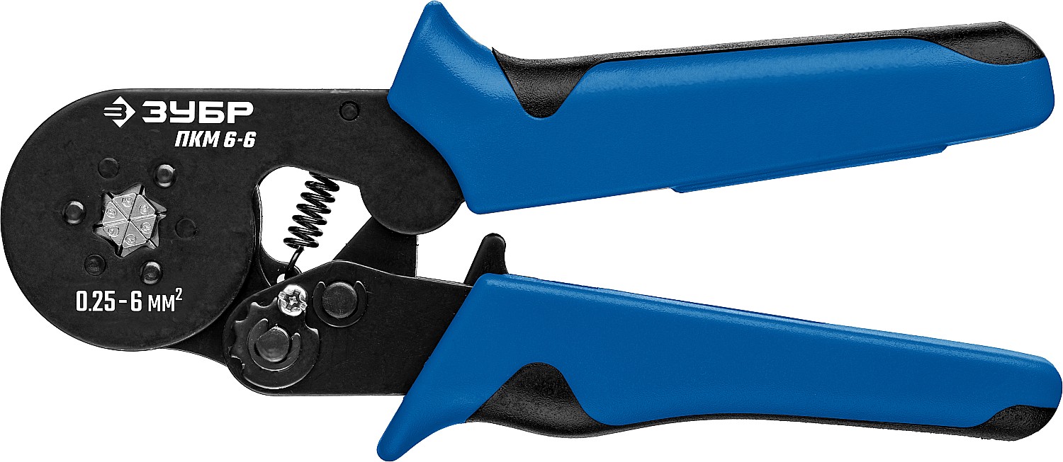 Пресс-клещи ПКМ-6-6 для втулочных наконечников 0.25 - 6 мм.кв, Профессионал