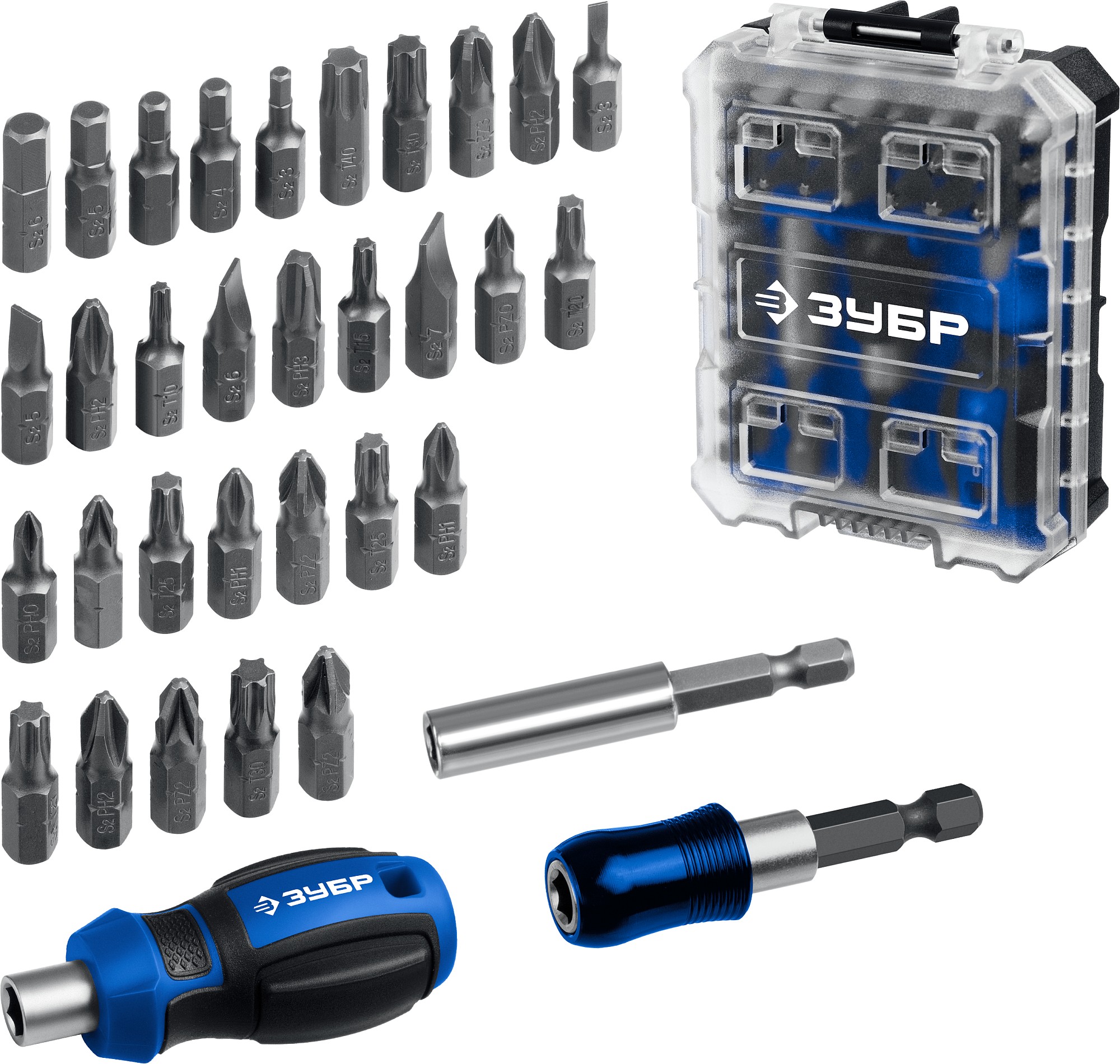 Отвертка с насадками Компакт, набор 34 шт