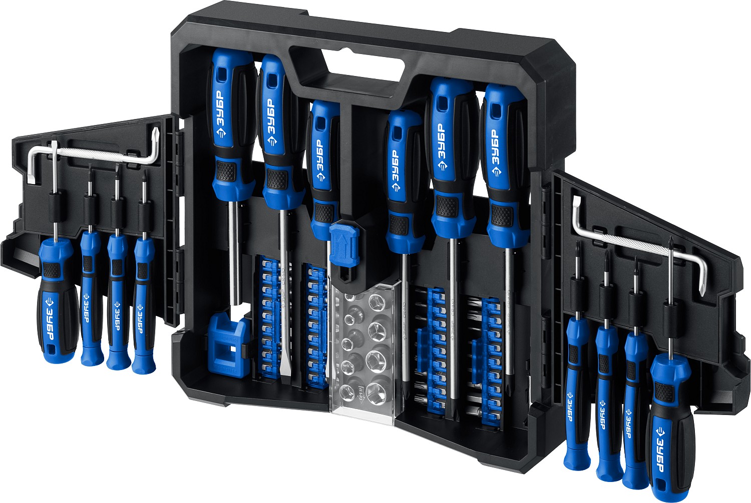 Набор отверток с насадками 63 шт, Профессионал-63