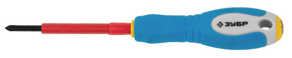 Отвертка Cr-V, трехкомпонент рукоятка, высоковольтная до ~1000В, PH №0, 60 мм ''ПРОФИ ЭЛЕКТРИК''.