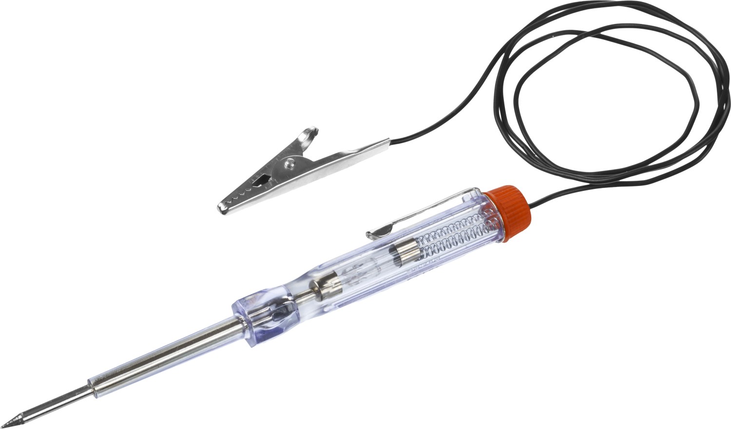 Пробник ''Мастер'' для автопроводки, пластик. клипса, на подвеске, провод 86см, 6-24В, 140мм